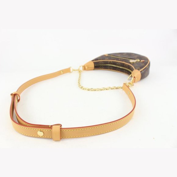 Louis Vuitton Rare Monogram Loop Chain Hobo Crossbody Croissant Bag 1118lv34 - Picture 10 of 12